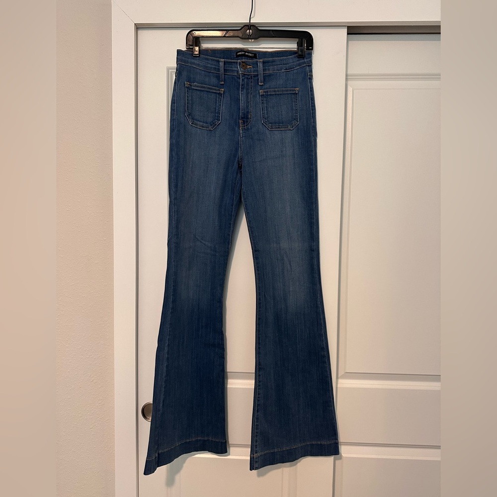 Angry Rabbit Classic Blue Women's Flare Jeans